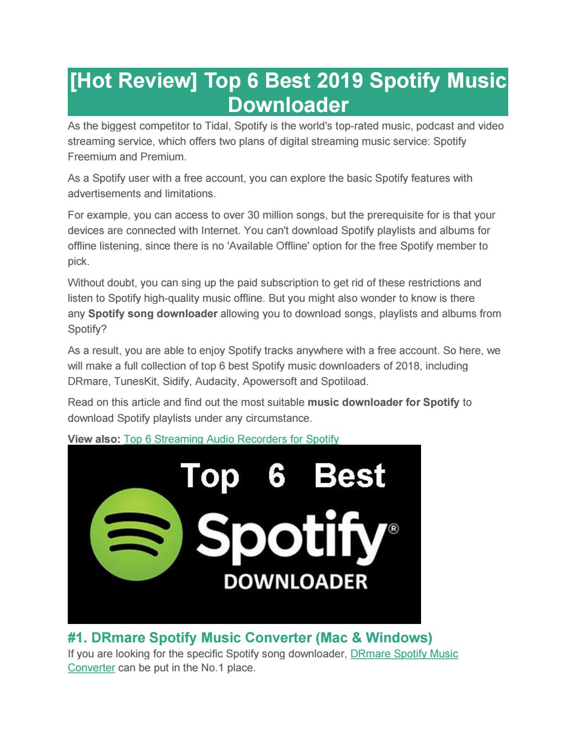 Download free music from spotify